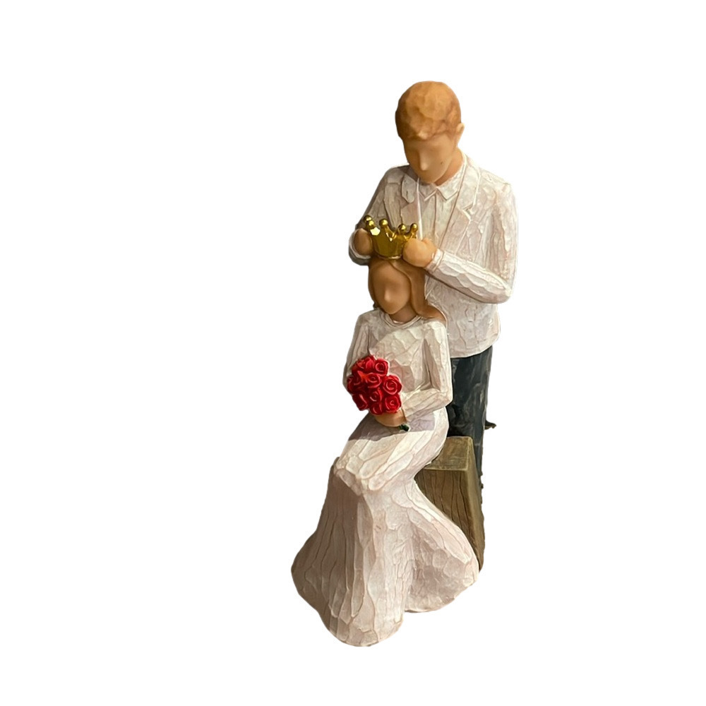Cyan Rain Wife & Husband Figure Wedding Gift